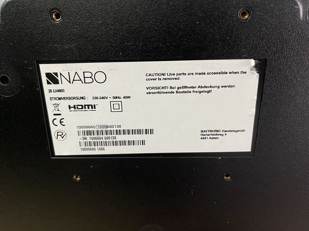 Телевизор NABO LED 28” - 28LV4000