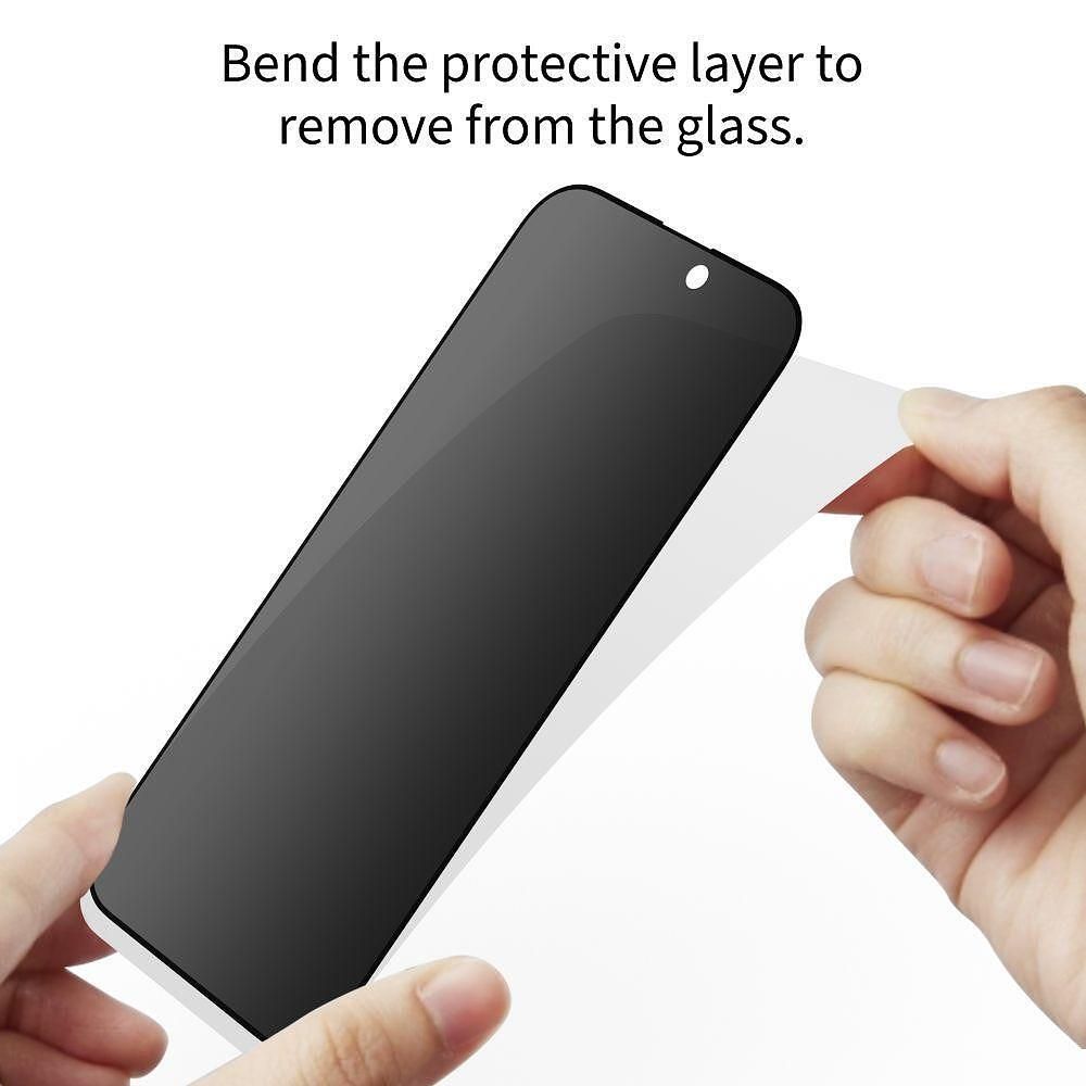 Tech-protect glass spy+ privacy 2-pack – закалено стъкло за iphone 17
