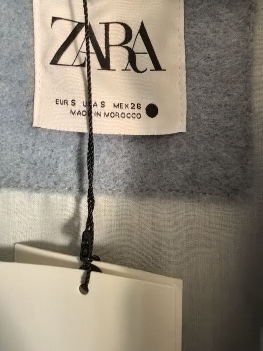 Jachetă tip cămașă 67% lana Zara S