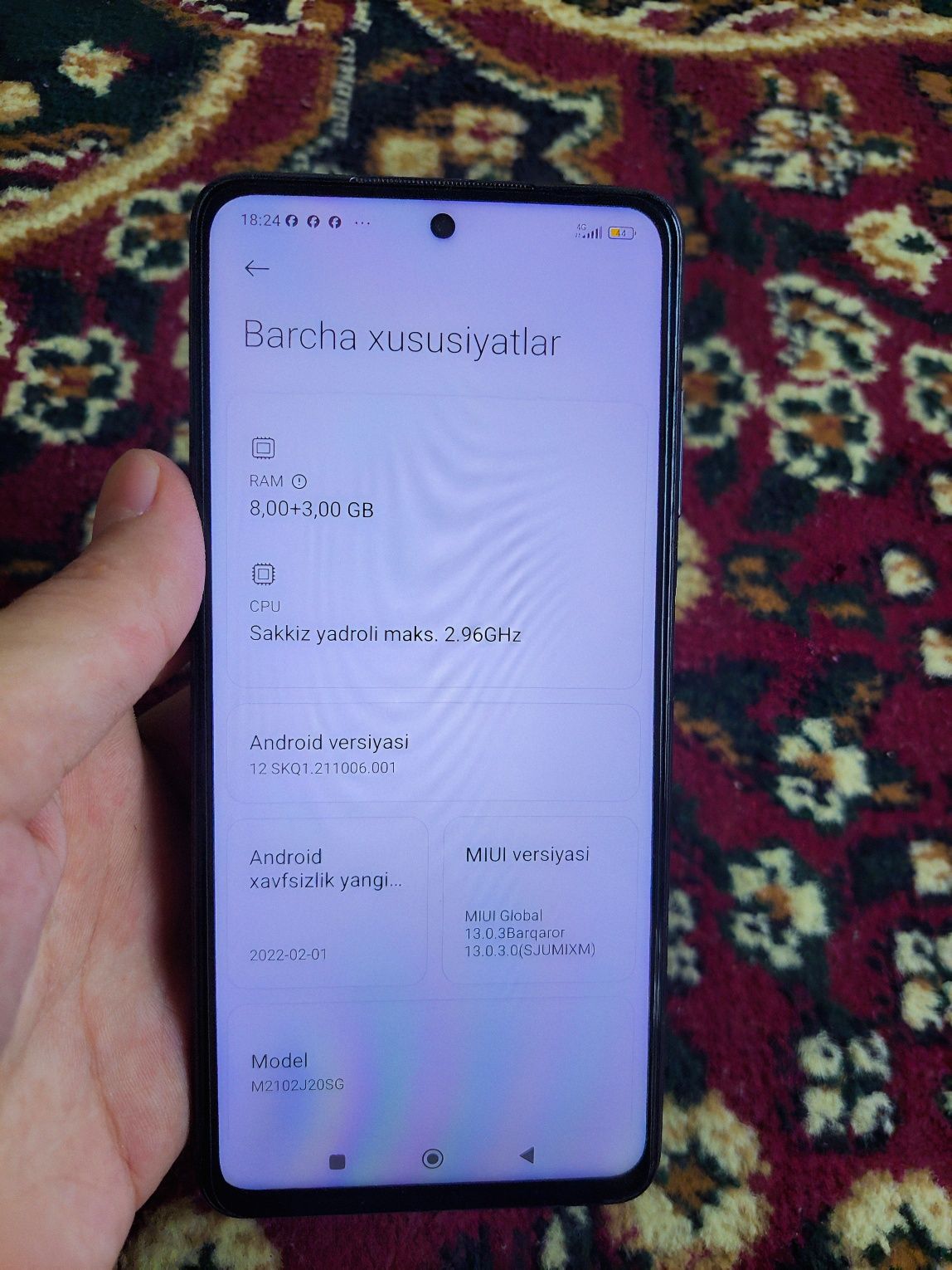 Poco x3pro Holati ideal