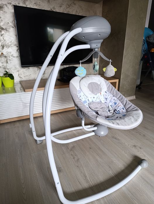 Leagăn, balansoar electric Woodsy Grey, Wunderkid