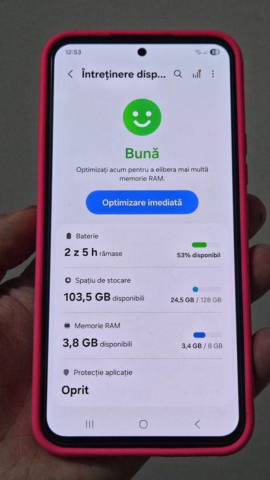 Samsung A54, 128 / 8 gb, husă și sticlă