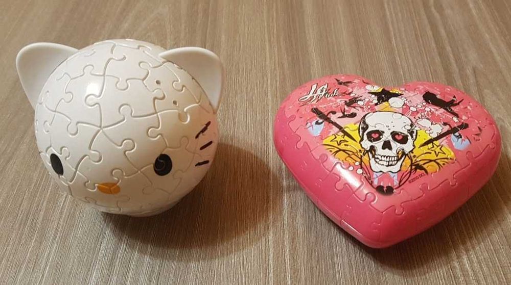 Set 2 puzzle-uri 3D Hello Kitty si LA Ink Ravensburger