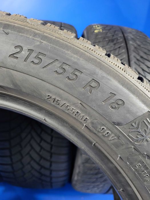 Vand 4 anvelope m+s 215 55 18 Michelin +Bridgestone foarte foarte bune
