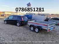 Remorca Auto 750 Kg  Dublu Ax Basculabila Apicola Moto Atv Repo Tandem