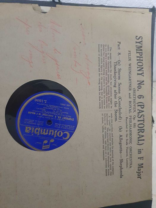 Album cu 5 placi vinil Simfonia nr. 6 Pastoral (Beethoven)