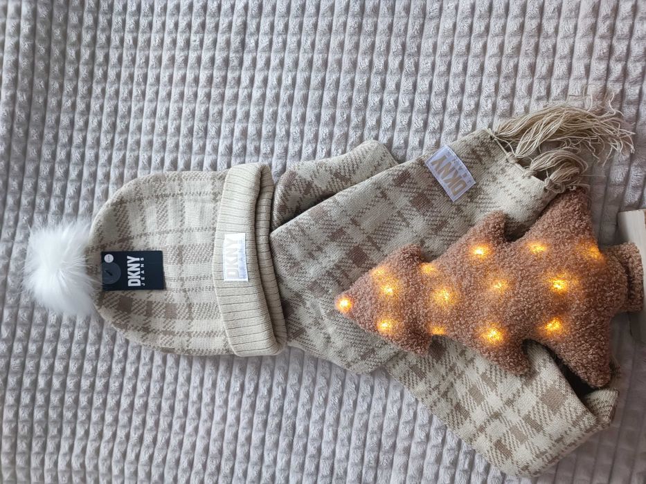 Сет шал и шапка DNKY