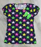 Tricou fete stelute cu fundita, 5-8 ani