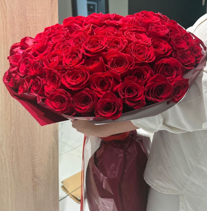 Цветы букет галандские розы