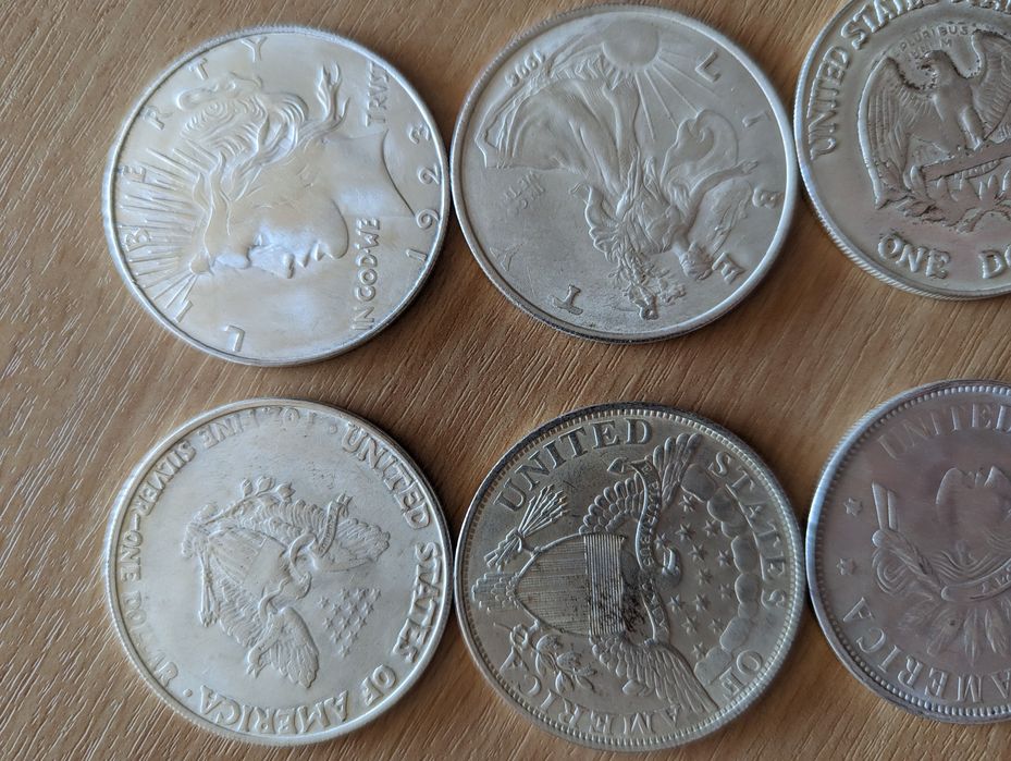 Монети one dollar