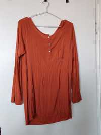 Bluza caramizie tip camasa, usor elastica H&M