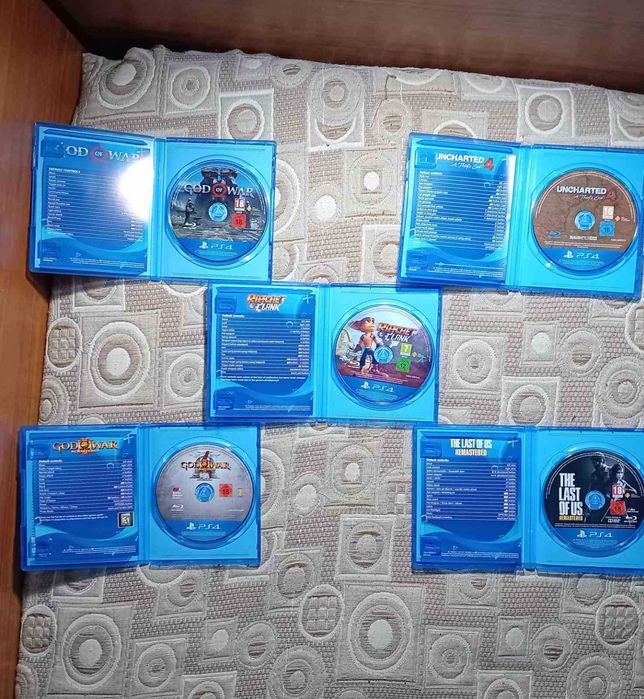 PS4 Топ пакет–God of War, Uncharted, The Last of Us- Отлично състояние