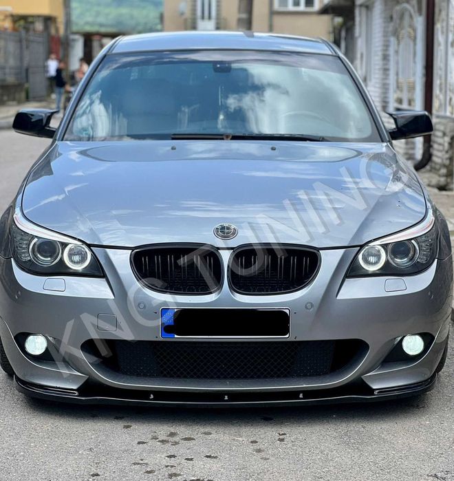 Бмв Е60 / Е61 Лип Спойлер /Добавка за предна броня М Тех / Lip Spoiler