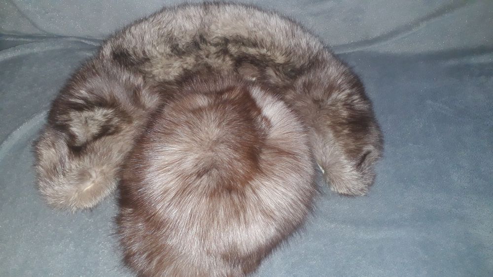 Caciula și guler blană naturală damă