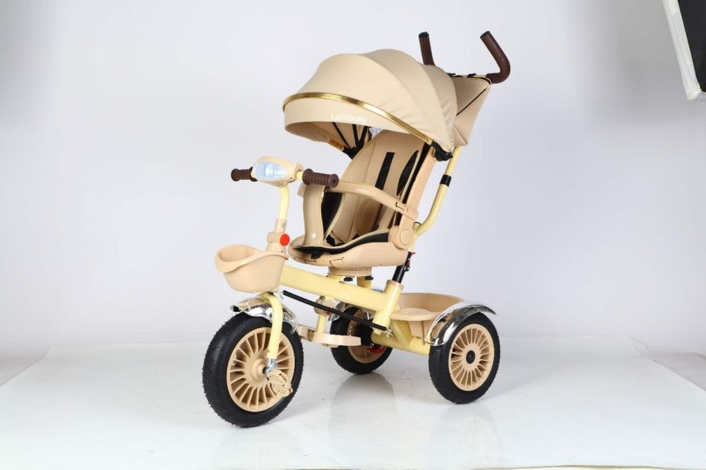 Детский трехколесный велосипед-коляска. Новая.