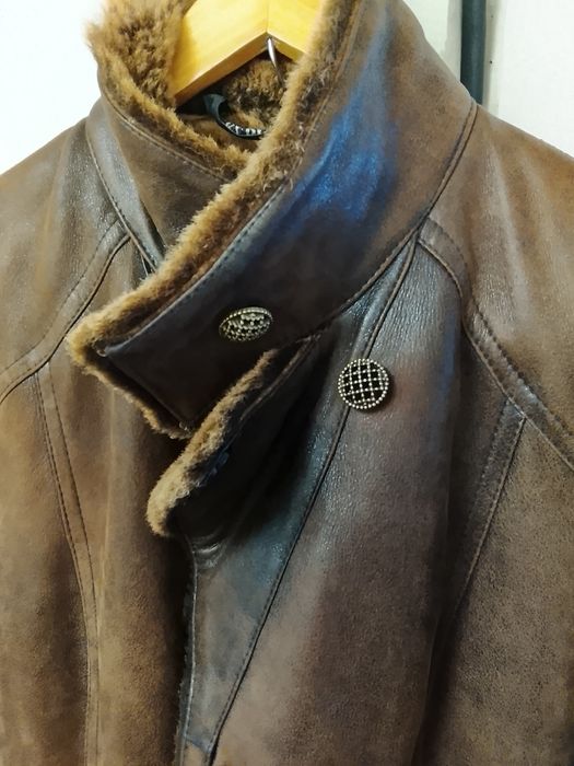 Женская дублёнка натуральная кожа