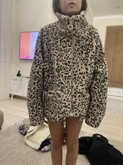Эко шуба под леопард