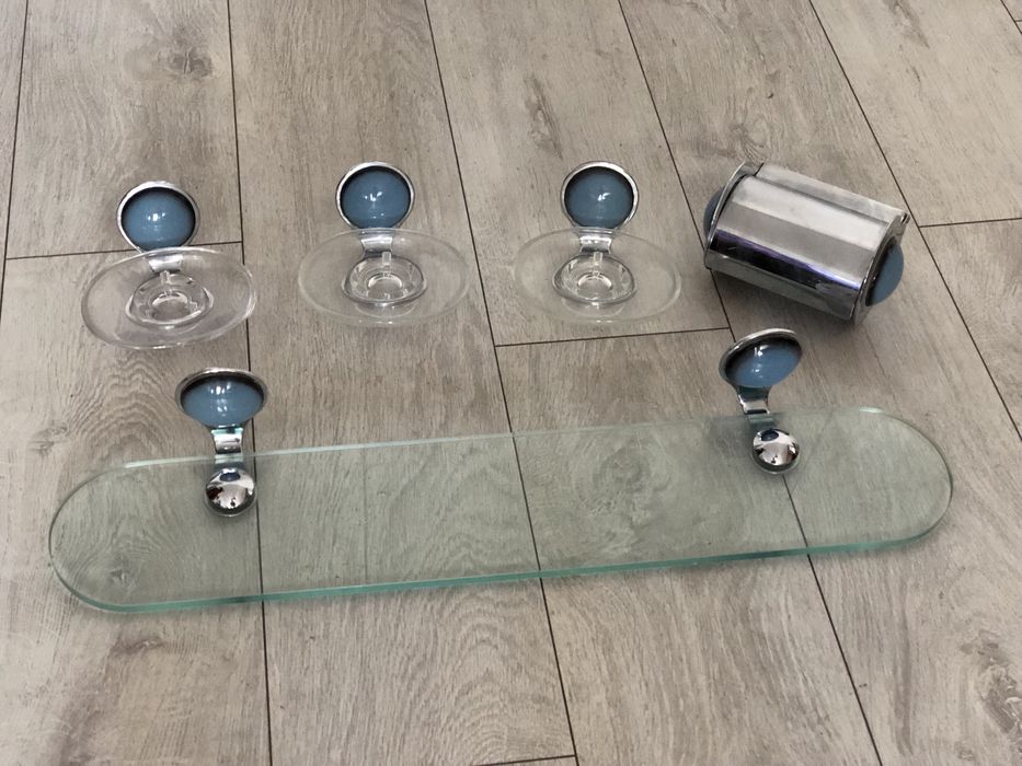 Mid Century Set baie - etajera, suport, suport hartie