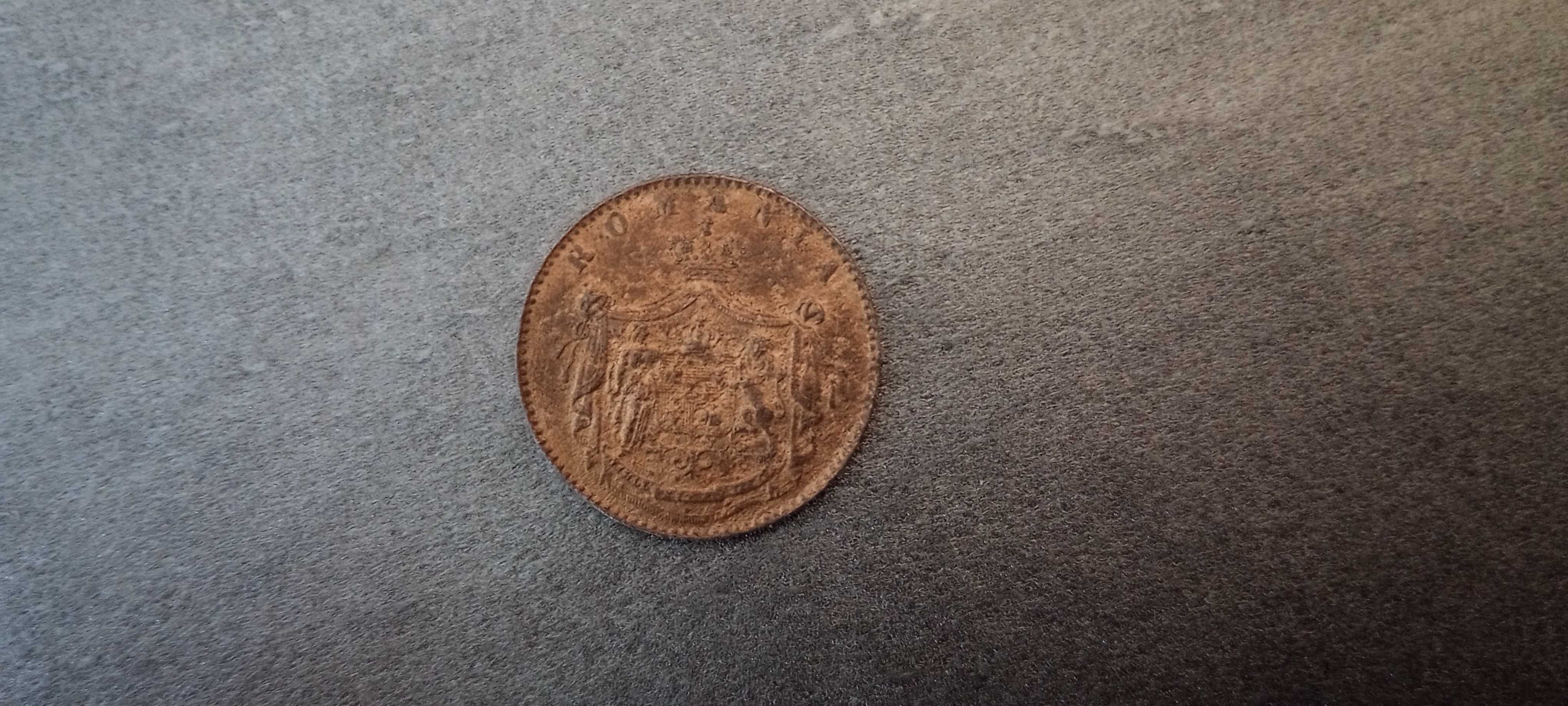 Moneda 5 bani 1867