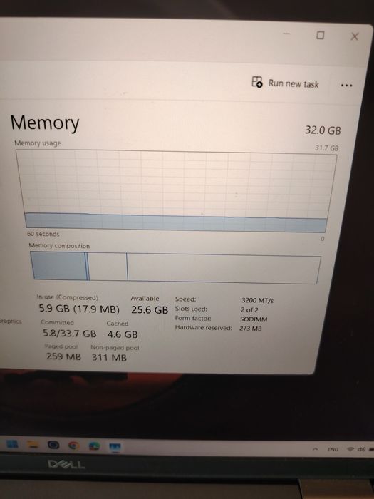 Лаптоп Dell Latitude 5521, i7 (8 ядра/16 нишки), 32GB RAM, 1 TB NVMe