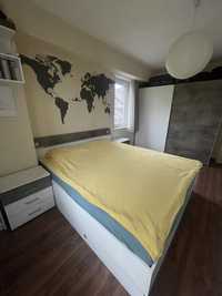 Спален комплект - легло, нощни шкафчета и двукрилен гардероб