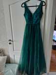 Rosie ocazie verde smarald. Rochie ocazie tulle