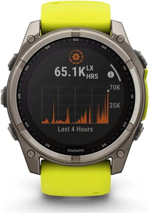 Нов! 2г Гаранция! Garmin Fenix 8 Solar Sapphire GPS 51mm - Yellow/Grap