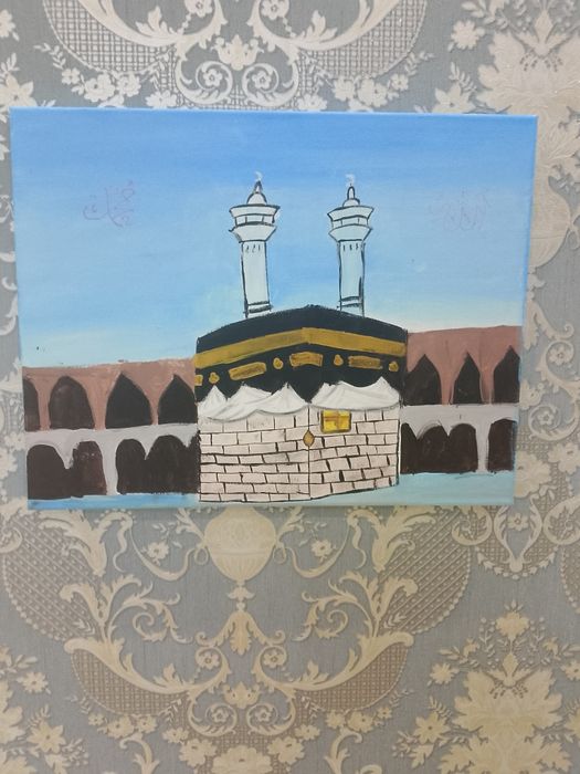 Картина портрет 40×30см картина мекка 35×45см Картина домбра 40×50см