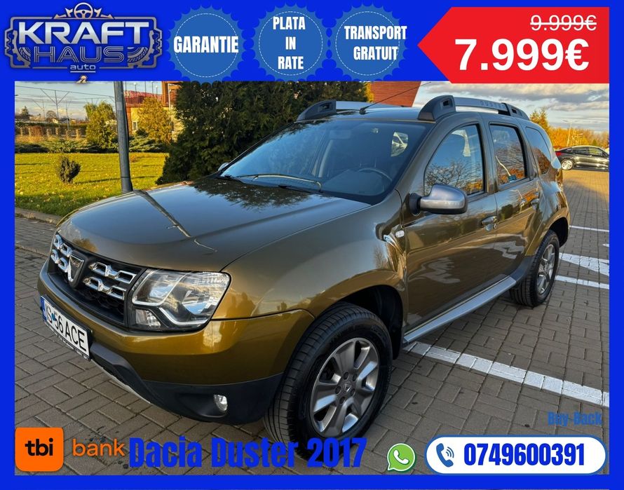 Dacia Duster 2017 1.5dci rate fixe fără avans