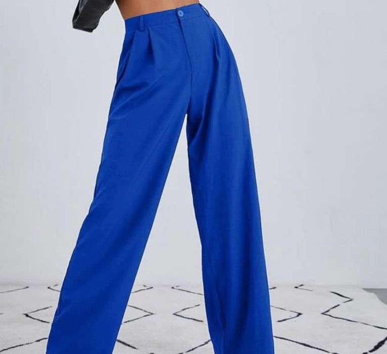 Син официален панталон