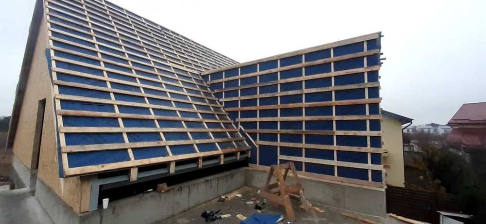 Montaj tigla metalica, tigla ceramica, dulgherie, reparatii acoperis