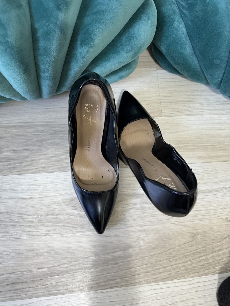 Stiletto negru marimea 36