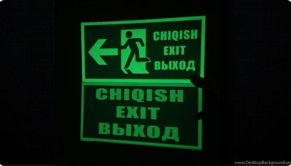 Таблички Эвакуации фосфор Работает без питания