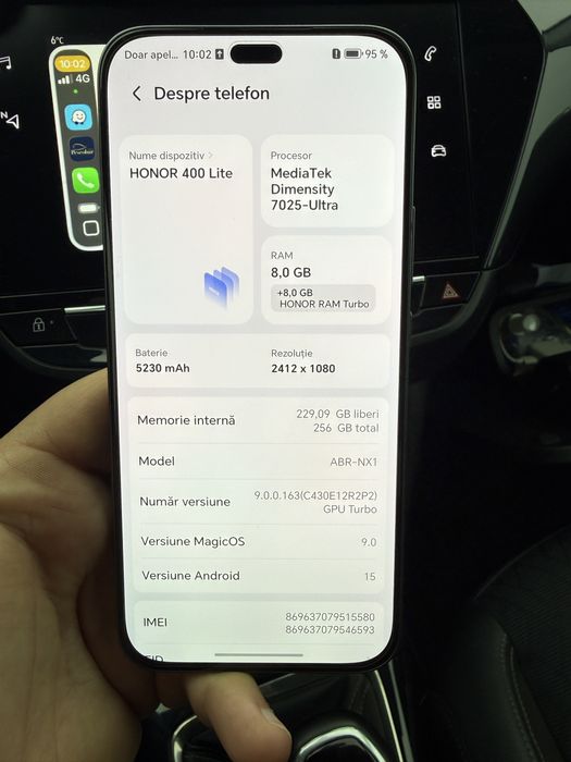 honor 400 lite memorie 256 gb 8 gb
