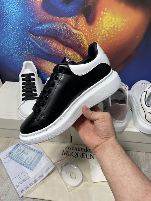 Adidasi Alexander McQueen piele naturala 100% Full Box colectie noua