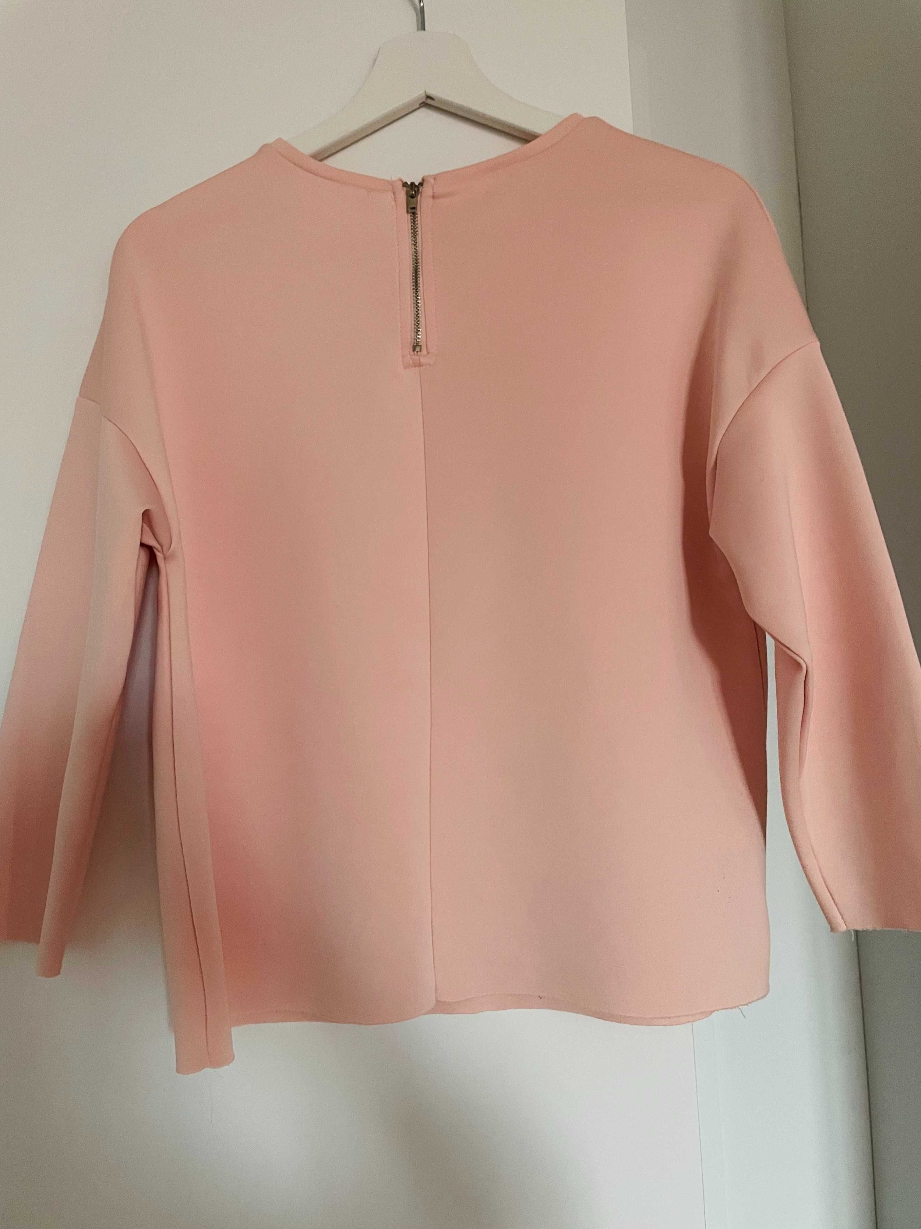 Hanorac/bluza neopren fin Pull&Bear roz superba XS/S/M