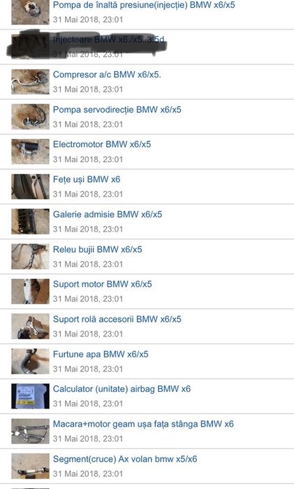 Galerie admisie bmw x5/x6/seria 5/grup fața x5/x6