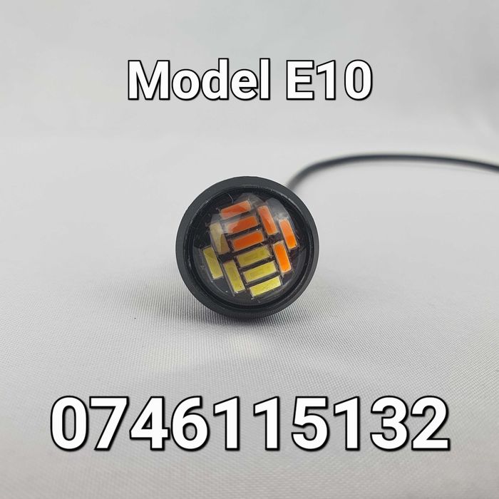 Mini Proiector LED-5W-Atv-Motocicleta-Moto-Pozitie-Semnalizare-Nou-E10