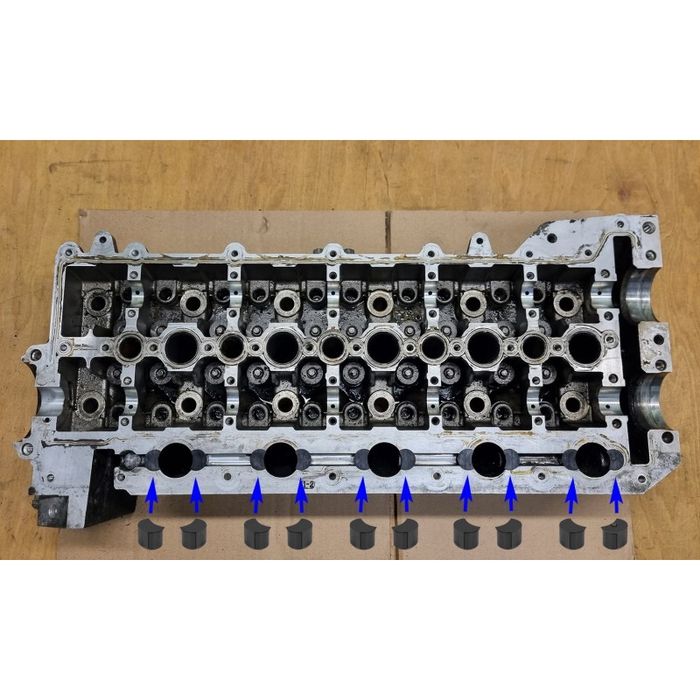 Комплект премахване вихрови клапи тапи Volvo D5 2.4 S60 XC60 zkw/8/t