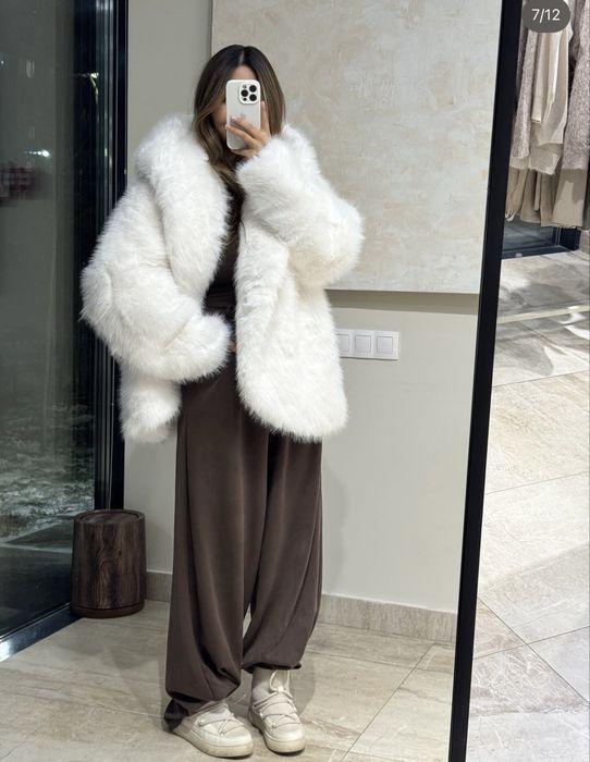 Новая шуба белая