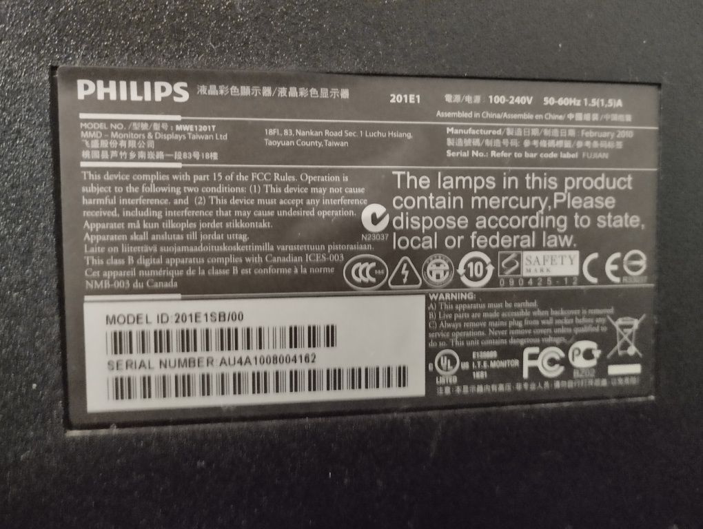 Monitor Philips 20inch
