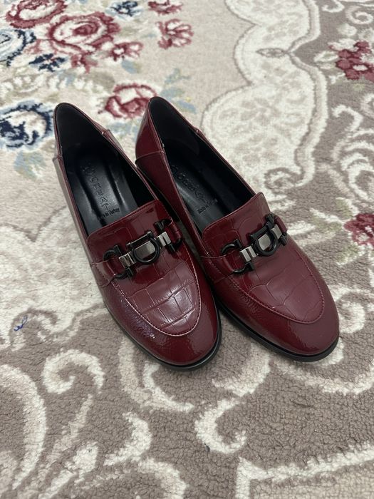 туфли, качественное бордовый