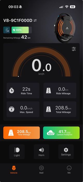Monociclu electric INMOTION V8, 30 km/h, 45 km range