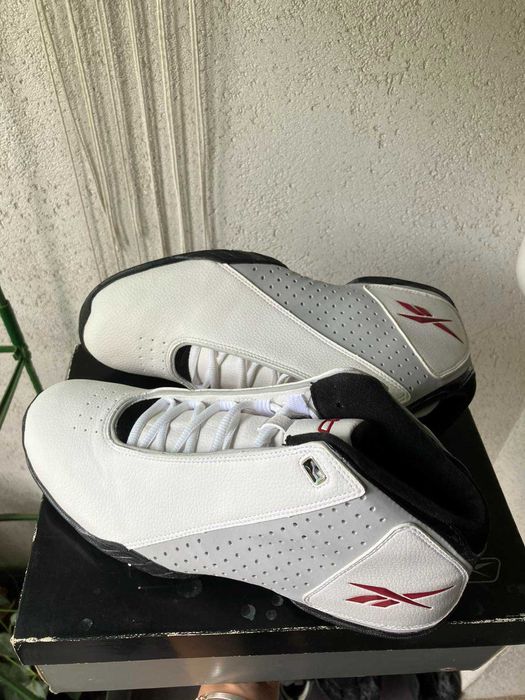 Vintage Reebok баскетболни обувки, мъжки, чисто нови, бяла кожа, 42 н.