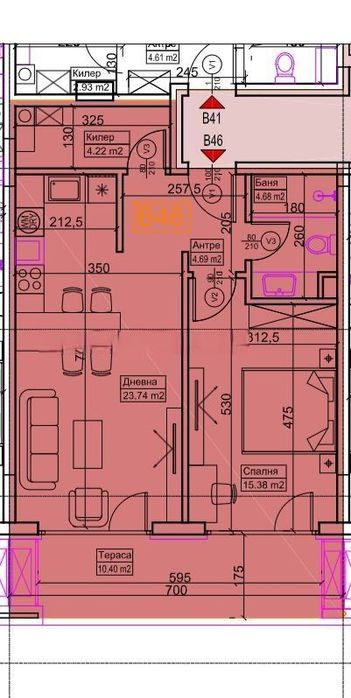Продава се Двустаен апартамент в София, Кръстова вада - 80 кв.м за 3700 €/кв.м - Снимка #4
