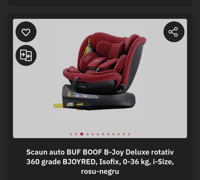 Scaun auto copii si bebe prindere isofix