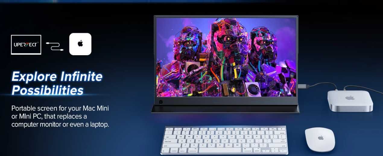 Портативен Геймърски монитор 17.3" 2К 144Hz