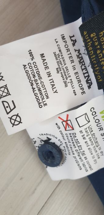 La Martina Italy Stretch Cotton Slim Fit / L  НОВО ОРИГИНАЛ МЪЖКА РИЗА