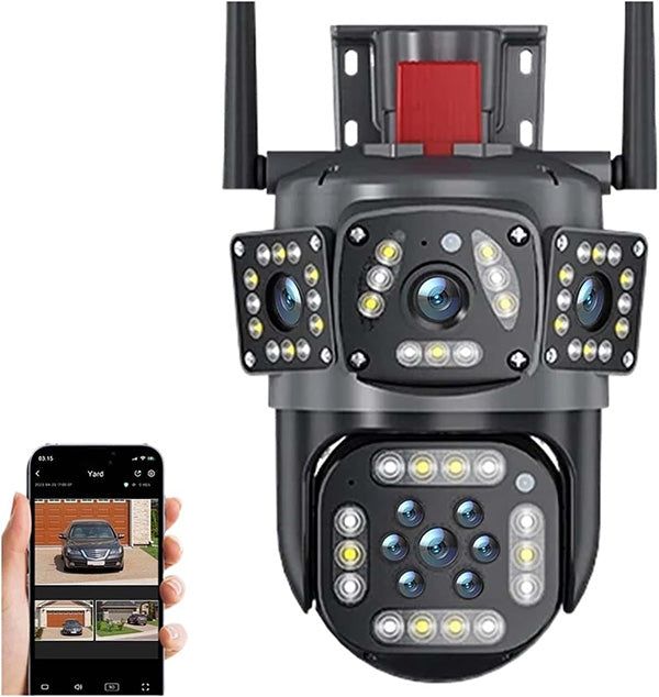 Външна Wi-Fi охранителна камера с две активни камери и LED / SMK038 /
