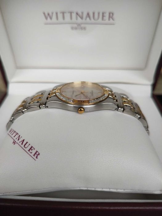 Швейцарски дамски часовник с диаманти - Wittnauer Laureate